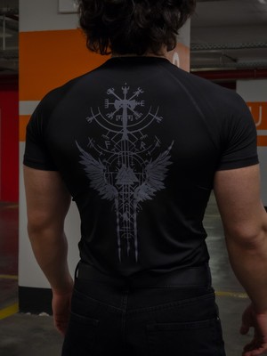 Liber Valhalla - Compression T-Shirt (Siyah)