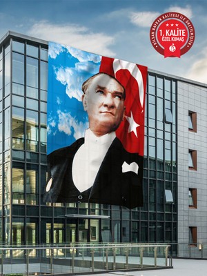 Bilsan Bayrak  Atatürk Bayrağı 150X225 cm - Raşel Kumaş (5 Adet)