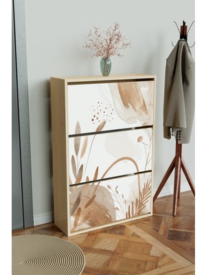 Hediyeler Kapında "sandy Lines" 3 Bölmeli Liovian Düşer Kapak Ayakkabılık