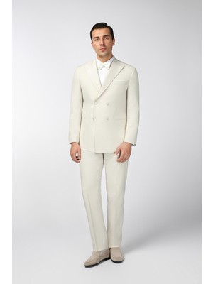 Kiğılı 6 Drop Regular Fit Standart Kesim Sivri Yaka Kruvaze Smokin & Damatlık