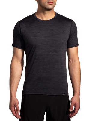 Brooks Erkek Siyah Kısa Kollu Tshirt