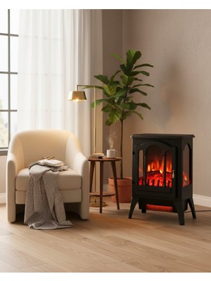 Reyo Stove Hatti 1950W Ayaklı Elektrikli Şömine