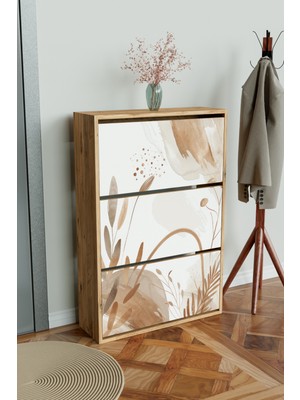 Hediyeler Kapında "sandy Lines" 3 Bölmeli Liovian Düşer Kapak Ayakkabılık