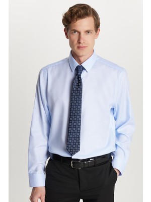 Tudors Slim Fit Beyaz Non-Iron %100 Pamuk Doğa Dostu Ekoteks Belgeli Ütü Gerektirmez Gömlek