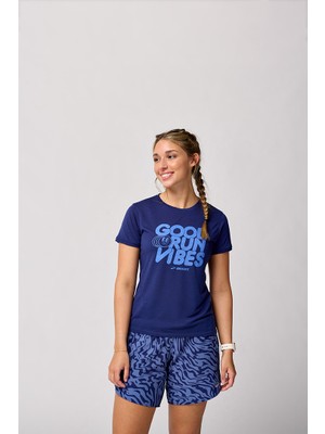 Brooks Distance Short Sleeve 3.0 Kadın Lacivert Kısa Kollu Tshirt 221669418