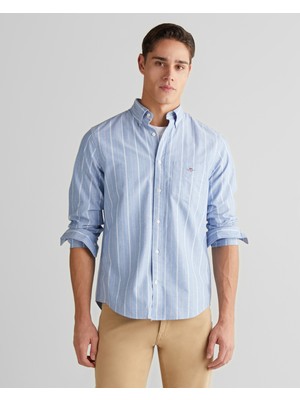 Gant Erkek Mavi Regular Fit Düğmeli Gömlek 3250215.407