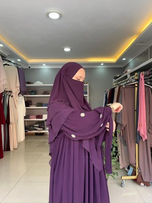 Yüsra Collection Papatya Nakışlı Liza Elbise