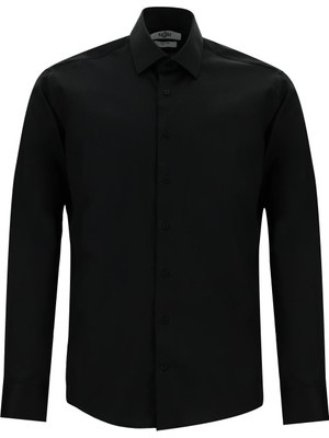 Kiğılı Uzun Kol Non Iron Klasik Pamuklu Gömlek