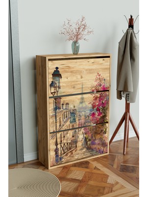 Hediyeler Kapında "dream Alley" 3 Bölmeli Liovian Düşer Kapak Ayakkabılık