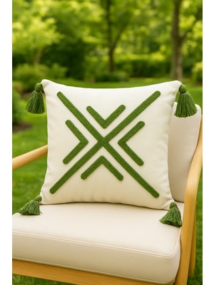 Saymine Punch Kırlent Kılıfı Renkli Çapraz Modeli