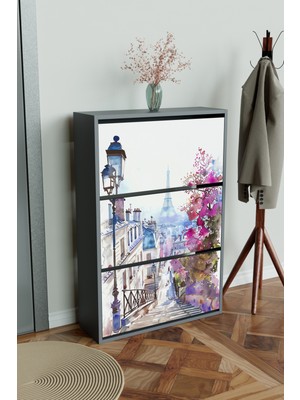 Hediyeler Kapında "dream Alley" 3 Bölmeli Liovian Düşer Kapak Ayakkabılık