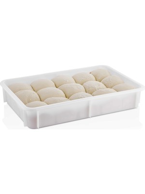 Mayden Concept (Pe) Kırılmaz Pizza Hamur Kabı & Kapağı (30 x 40 x 10 cm) – Restoran, Otel, Fırın ve Pizzacılar Için - Dayanıklı Hamur Saklama Teknesi