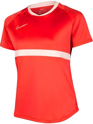 Nike Academy Pro Training Kadın Kırmızı Yuvarlak Yaka Tişört