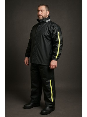 Motosiklet Yağmurluk Pvc Dikişsiz Alt - Üst Takım (Su Geçirmez Garantili)