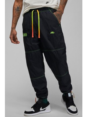 Nike Jordan Mvp Woven Men's Casual Pants Erkek Dokuma Suitici Eşofman Altı Siyah