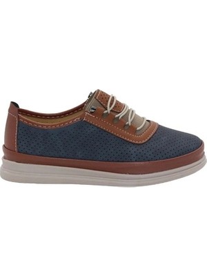 Mergenshoes Esa T033 Lacivert Rahat Taban Kadın Günlük Ayakkabı
