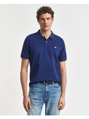 Gant Erkek Lacivert Regular Fit Polo 2210.423