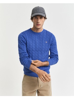 Gant Erkek Mavi Regular Fit Triko 8050601.407