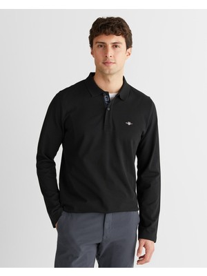 Gant Erkek Siyah Regular Fit Polo Yaka Polo 2425334T.5