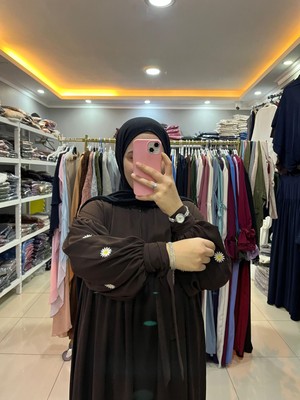 Yüsra Collection Papatya Nakışlı Liza Elbise