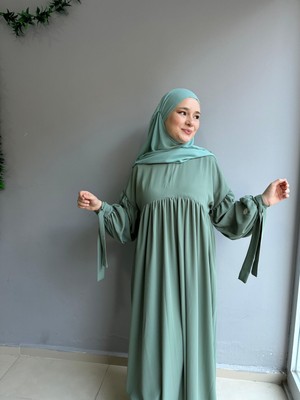 Yüsra Collection Papatya Nakışlı Liza Elbise