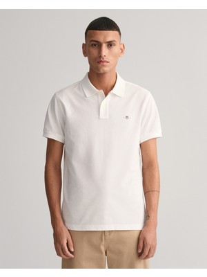 Gant Erkek Beyaz Slim Fit Polo 2220.110