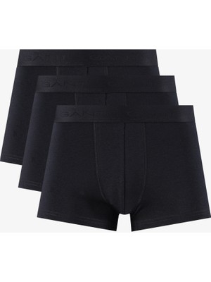Gant Erkek Siyah Slim Fit 3'lü Logolu Boxer 900003503.5