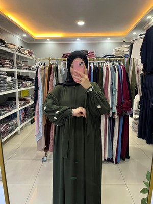 Yüsra Collection Papatya Nakışlı Liza Elbise