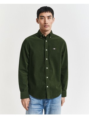 Gant Erkek Haki Regular Fit Düğmeli Gömlek 3250351.360