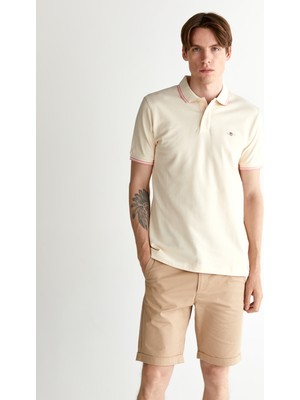 Gant Erkek Krem Regular Fit Polo 2014028.130