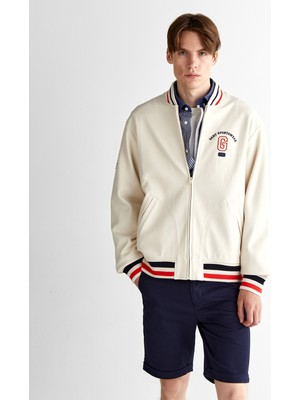 Gant Erkek Krem Regular Fit Hakim Yaka Logolu Ceket 7125101T.130