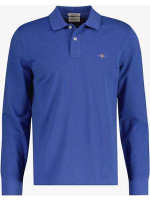 Gant Erkek Mavi Regular Fit Uzun Kollu Polo 2230.407