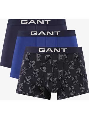 Gant Erkek Lacivert Logolu 3'lü Boxer 9125107T.433
