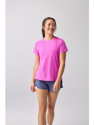 Brooks Kadın Pembe Kısa Kollu Tshirt