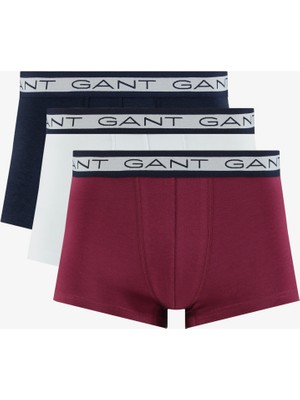 Gant Erkek Lacivert Slim Fit Logolu 3'lü Boxer 900003053.405