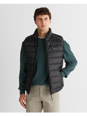 Gant Erkek Siyah Regular Fit Dik Yaka Kaz Tüyü Yelek 7006527.5