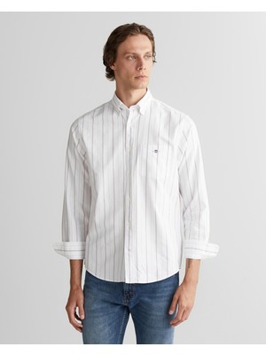 Gant Erkek Beyaz Regular Fit Düğmeli Gömlek 3250215.110