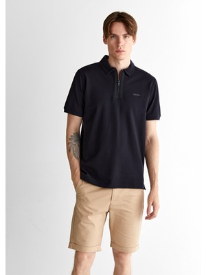 Gant Erkek Siyah Regular Fit Logolu Polo 2425120T.5
