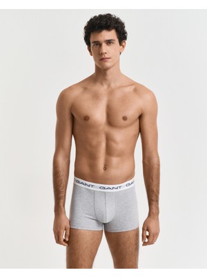 Gant Erkek Gri Slim Fit Logolu 3'lü Boxer 902513003.94