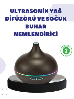 Marsilyan BN01 Uçucu Yağ Uyumlu Renkli LED Işıklı Nemlendirici