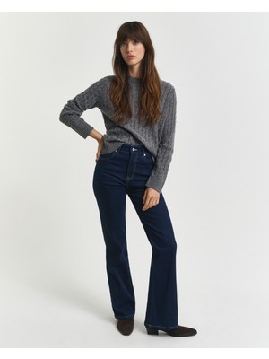 Gant Kadın Lacivert Slim Fit Flare Jean 4100237.960