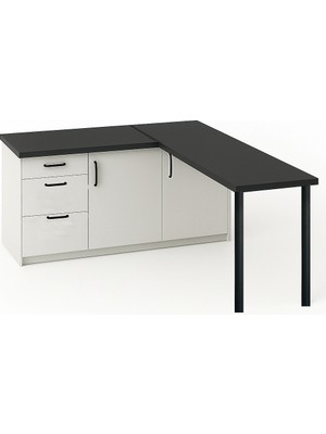 T Designo Ay Mutfak Adası-L Mutfak Adası-3 Çekmeceli 2 Kapaklı-Çok Amaçlı Dolap-Alt Modül-Kiler -150 cm