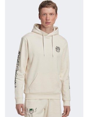 Adidas x André Saraiva Hoodie Erkek Kapüşonlu Sweatshirt Krem