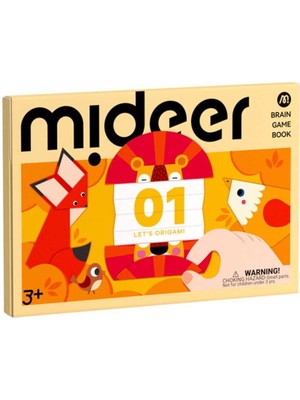 Mideer Level Up Brain Gamebook  Lets Origami Level 1 MD3363