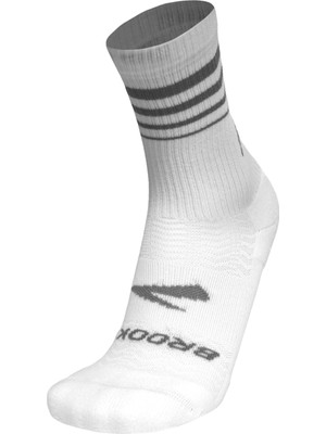 Brooks Unisex Beyaz Çorap