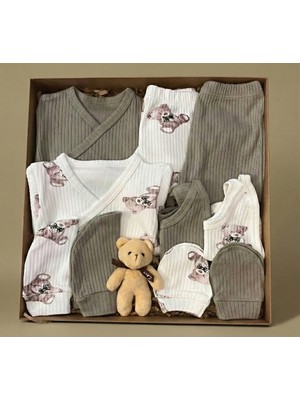 10 Parça Yeni Doğan Hastane Çıkışı & Hoş Geldin Bebek Seti (Hediye Kutulu & Ayıcıklı) – Babyshower