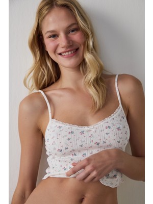 Penti Ekru Pointel Crop Atlet