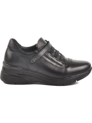 Voyager Z010 Kadın Siyah Nata (36-40) Deri Comfort Ayakkabı