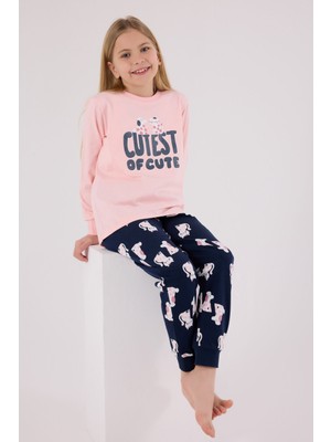 RolyPoly Kız Çocuk Pembe Pijama Takımı