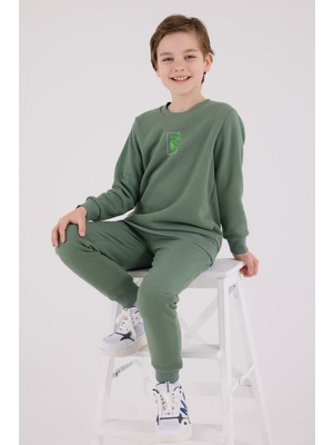 RolyPoly Erkek Çocuk Yeşil Eşofman Takımı